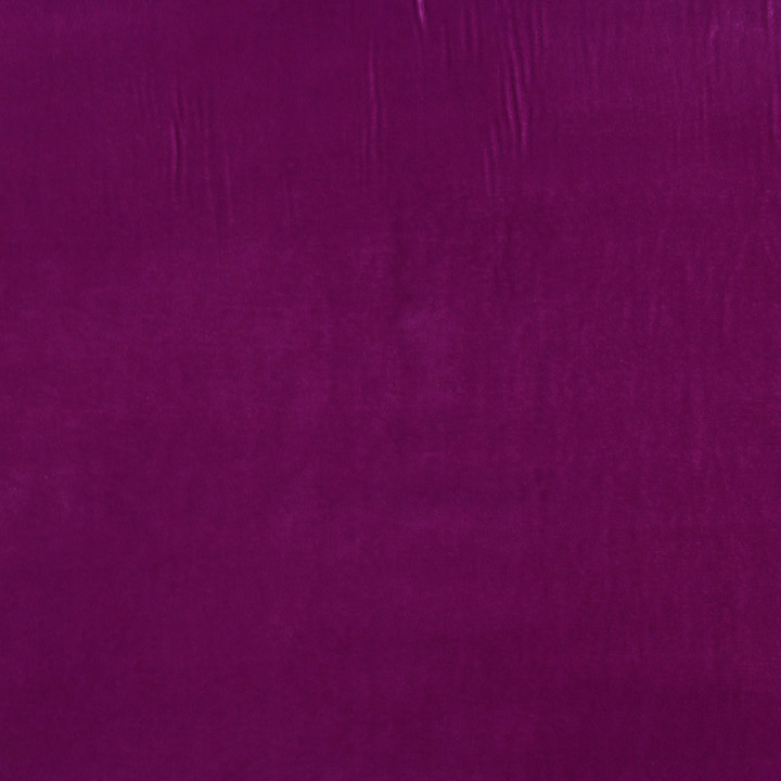 Tissu velours polyester fuchsia uni – élégant et doux