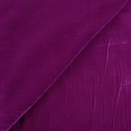 Tissu velours polyester fuchsia uni – élégant et doux | Moline