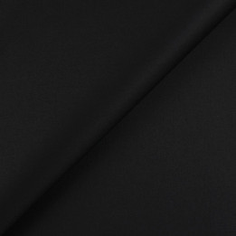 Satin de coton satiné noir intense légèrement brillant | Moline