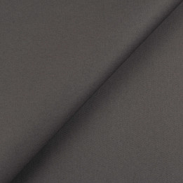 Tissu gabardine coton/polyester gris foncé intense