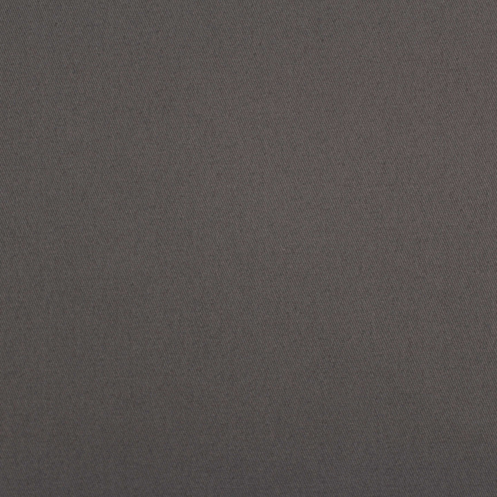 Tissu gabardine coton/polyester gris foncé intense