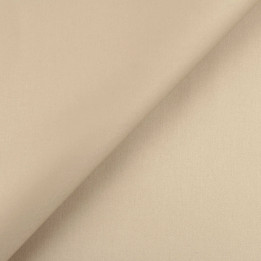 Satin de coton satiné beige intense légèrement brillant