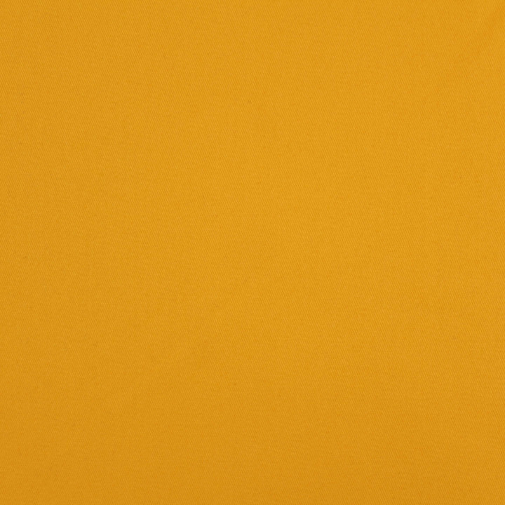 Tissu gabardine coton/polyester jaune moutarde uni