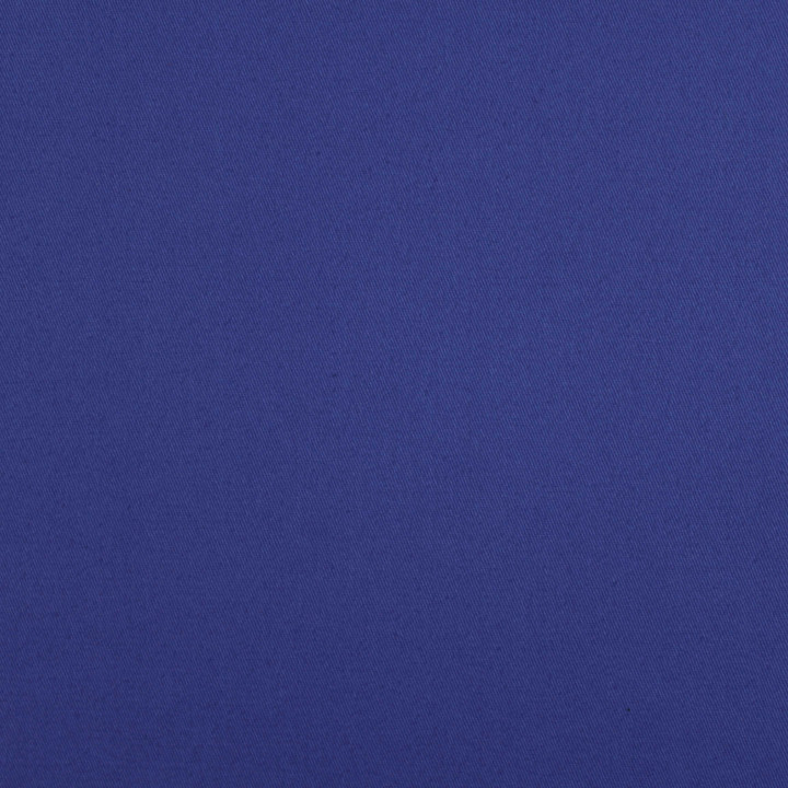 Tissu gabardine coton/polyester bleu roi uni
