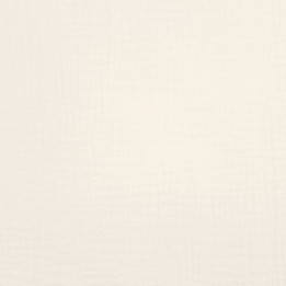 Tissu coton double gaze blanc cassé uni