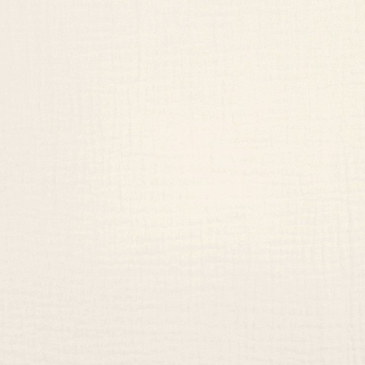 Tissu coton double gaze blanc cassé uni