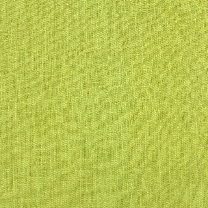 Tissu 100 % lin Uni Vert Clair Lime Acidulé