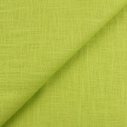 Tissu 100 % lin Uni Vert Clair Lime Acidulé – coupon de 3 m | Moline