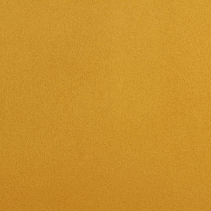 Coupon tissu caban jaune moutarde uni – Drap de laine manteau – 140 cm x 3 m – Moline