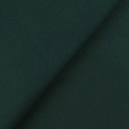 Coupon de tissu caban vert bouteille uni | Moline