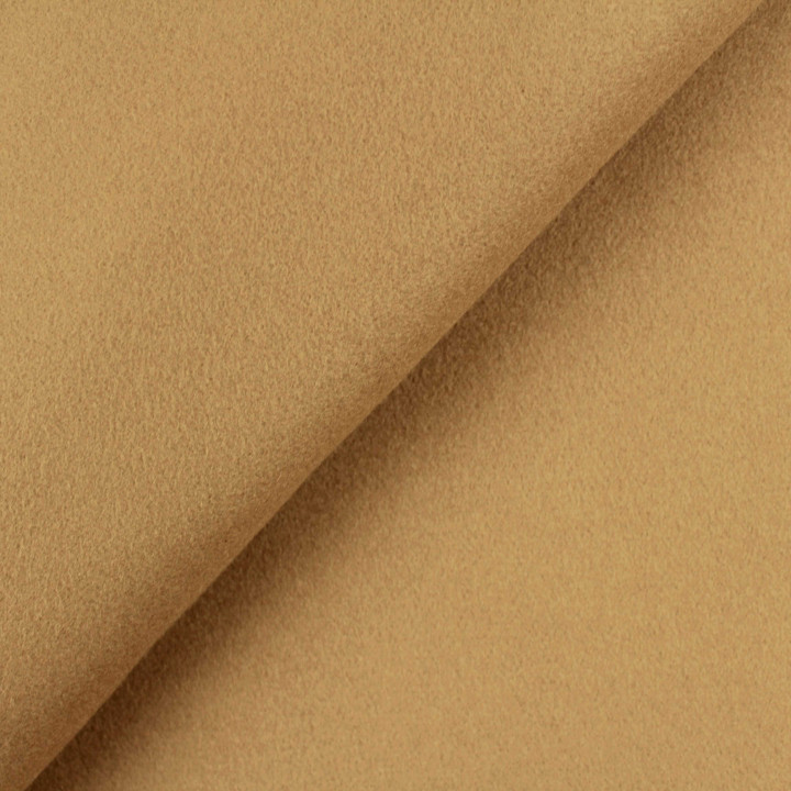 Coupon tissu caban beige clair uni