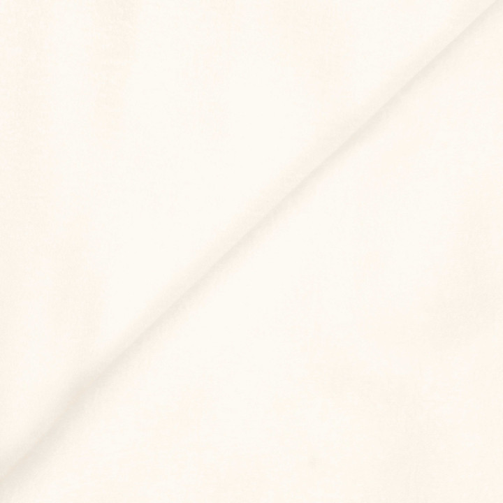Tissu satin polyester ivoire uni – Fluide, brillant et doux