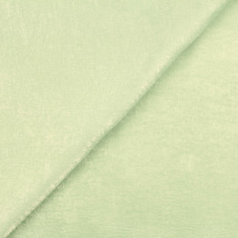 Tissu Satin Polyester Vert Anis avec Légers Reflets – Fluide, Brillant et Doux