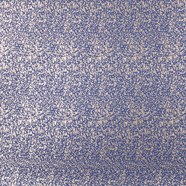 Tissu Satin Lamé Bleu Moucheté Argent – Brillant, Fluide et Scintillant