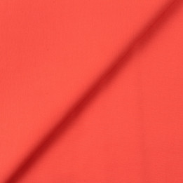 Tissu coton uni de couleur corail claire