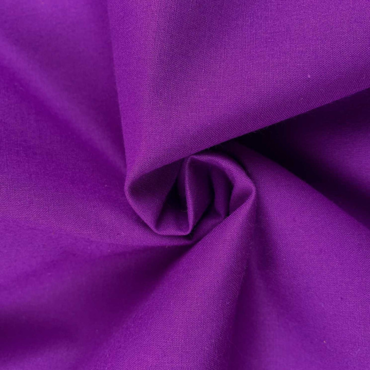 Coupon Tissu Coton Violet Premium – 140 cm x 3 mètres – Qualité Supérieure