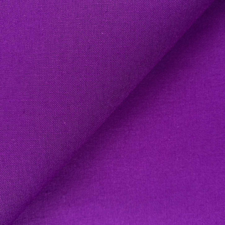 Coupon Tissu Coton Violet Premium – 140 cm x 3 mètres – Qualité Supérieure