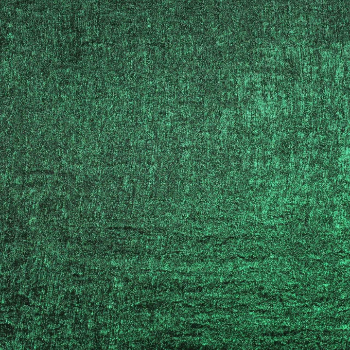 Coupon Tissu Lamé Uni Vert Émeraude