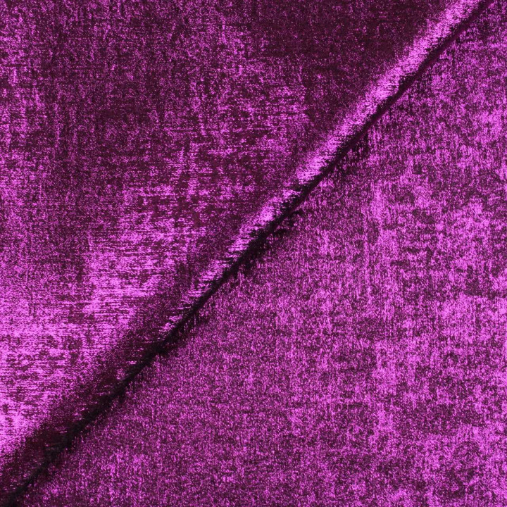 Coupon Tissu Lamé Uni Fuchsia Foncé