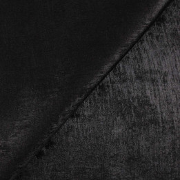 Coupon Tissu Lamé Uni Noir | Moline