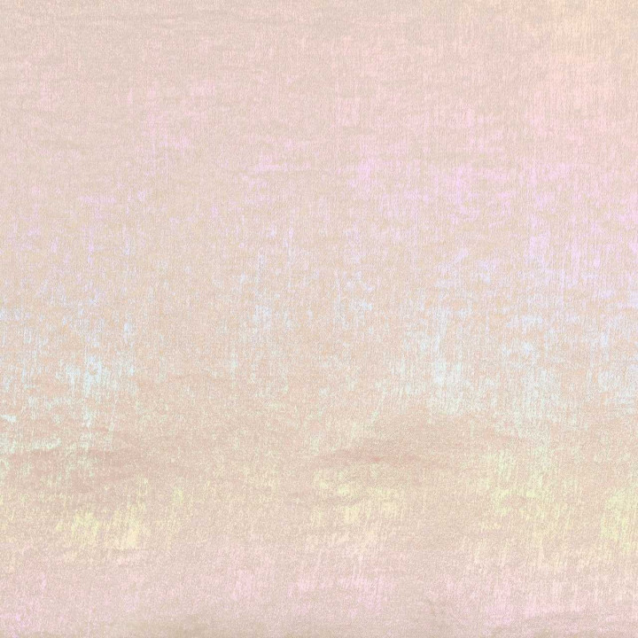 Coupon Tissu Lamé Irisé Nacré Rose Blanc