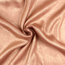 Coupon Tissu Lamé Uni Vieux Rose Saumon