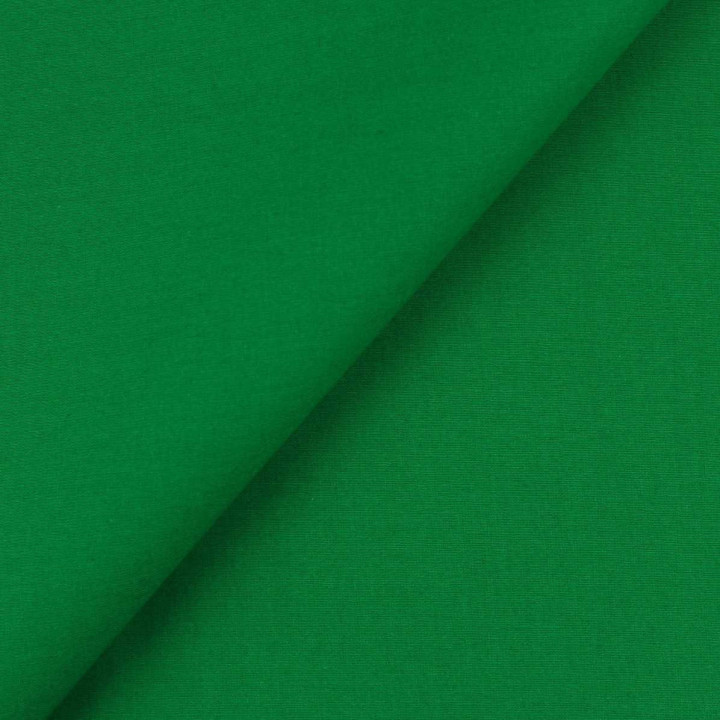 Tissu Coton Uni Vert Foncé - Haute Qualité