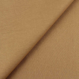 Tissu Popeline de Coton Uni Beige Foncé – coupon de 3 m | Moline