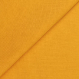 Tissu Popeline de Coton Uni Orange – Haute Qualité | Moline