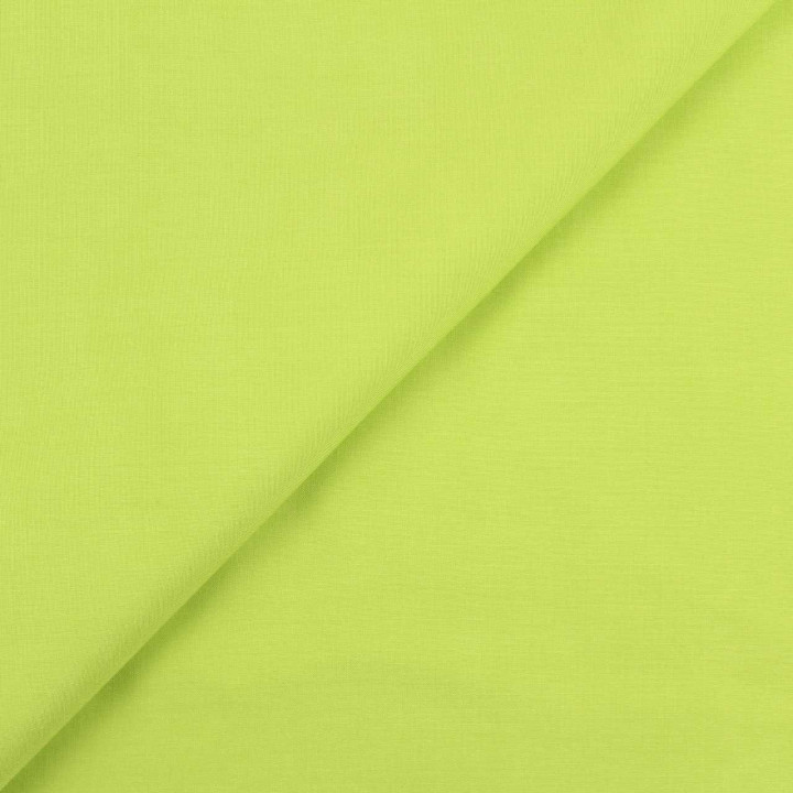 Tissu Coupon Viscose Uni Vert Anis