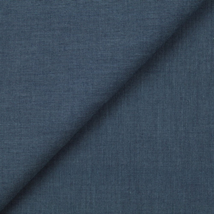Tissu coton chemise bleu foncé