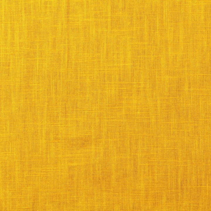 Tissu en lin uni Jaune safran – Naturel, élégant et tendance