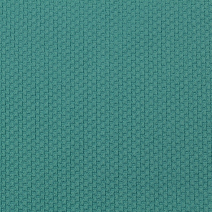 Tissu jersey grain de café bleu turquoise