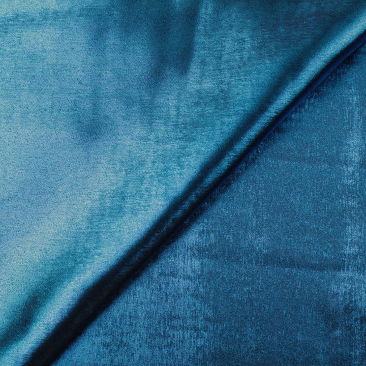 Tissu lamé bleu foncé