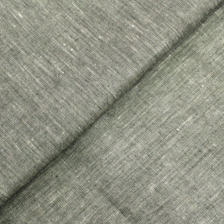 Tissu Lin Uni Gris Clair – Élégance Naturelle & Douceur Lumineuse