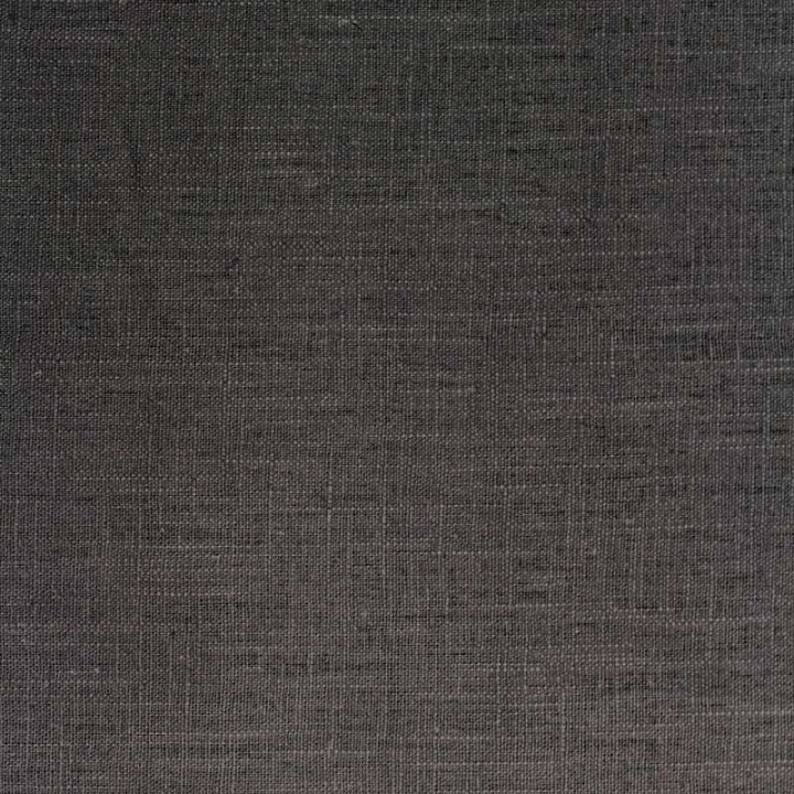 Coupon Tissu Lin Uni Gris Anthracite