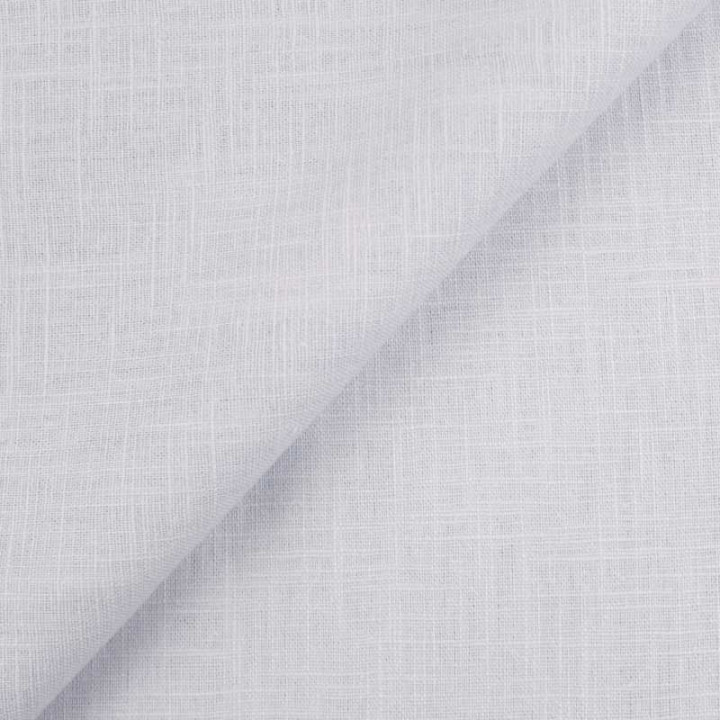Tissu Lin Uni Bleu Ciel Pastel – 100% Lin Naturel pour Couture, Déco & Vêtements