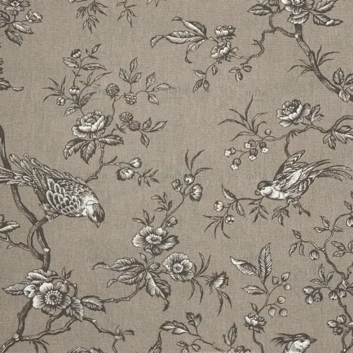 Tissu MESANGE - BEIGE BACHETTE 100%COTON
