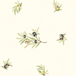 Tissu LE CLOS DES OLIVIERS AO-ECRU-CRET.100%COTON