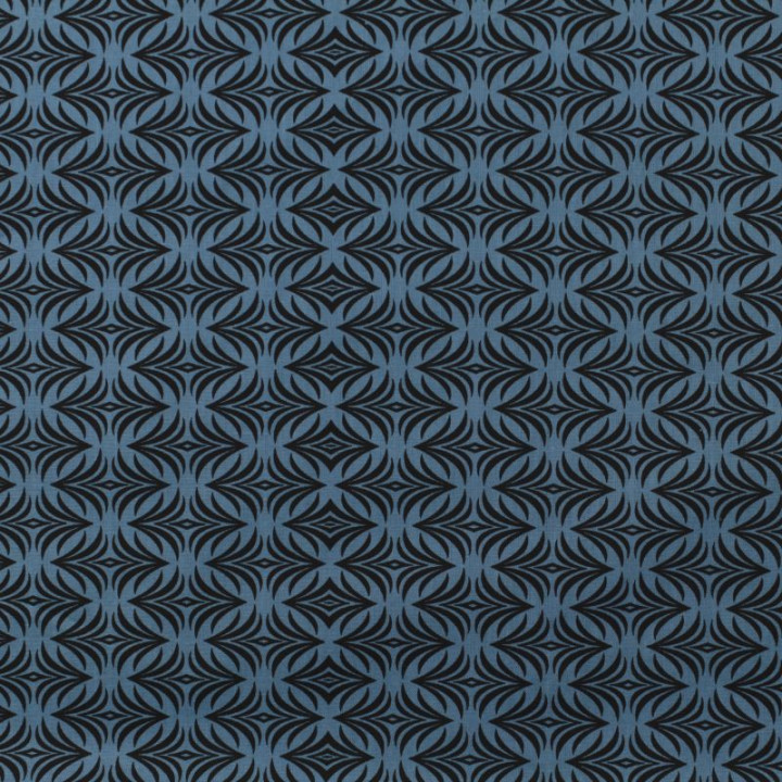 Tissu en coton noir à motifs fleuris rouges et blancs - Élégant et raffiné