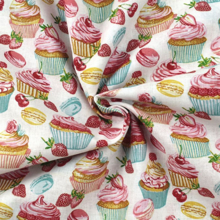 Tissu en Coton Bordeaux avec Motifs Floraux Roses et Jaunes - Élégance et Douceur