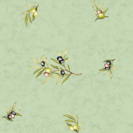 Tissu CLOS DES OLIVIERS A.O AO-VERT-CRETONNE 100%COTON