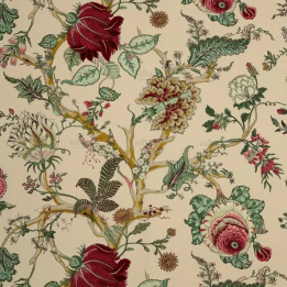 CEYLAN - ROUGE/VERT BACHETTE 100% COTON