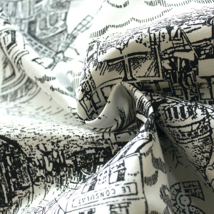 Tissu d’ameublement coton Haussmann Paris