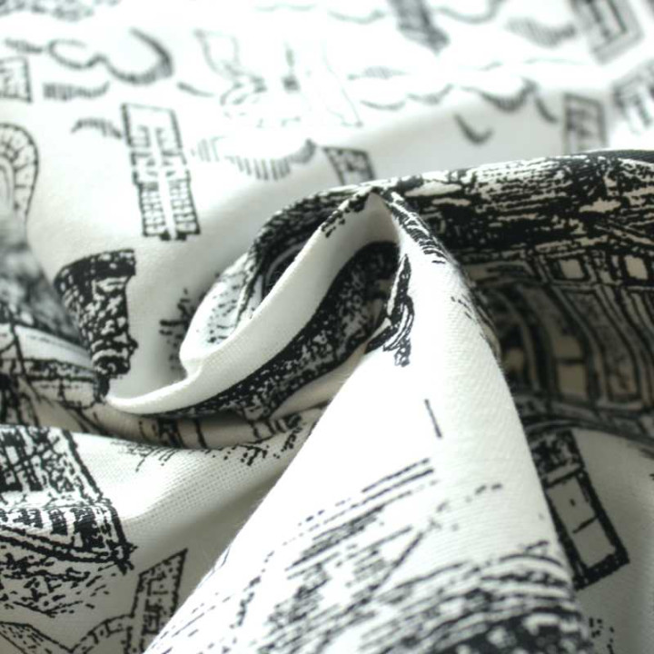 Tissu d’ameublement coton Haussmann Paris