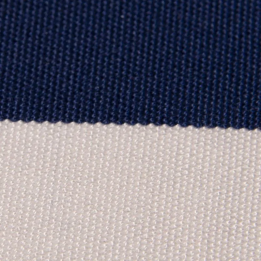 Tissu PLAYA RAYURES 5/5 BLANC/BLEU NAVY 43CM