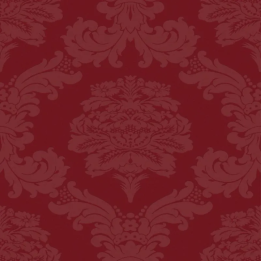 Tissu Damasco de couleur rouge foncer