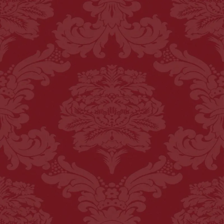Tissu Damasco de couleur rouge foncer