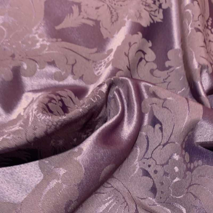 Tissu Damasco Violet Pourpre