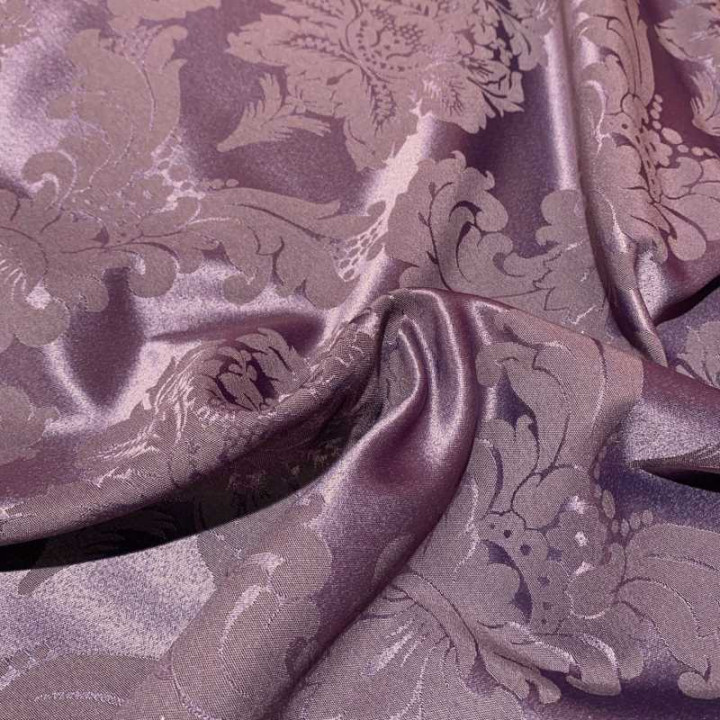 Tissu Damasco Violet Pourpre